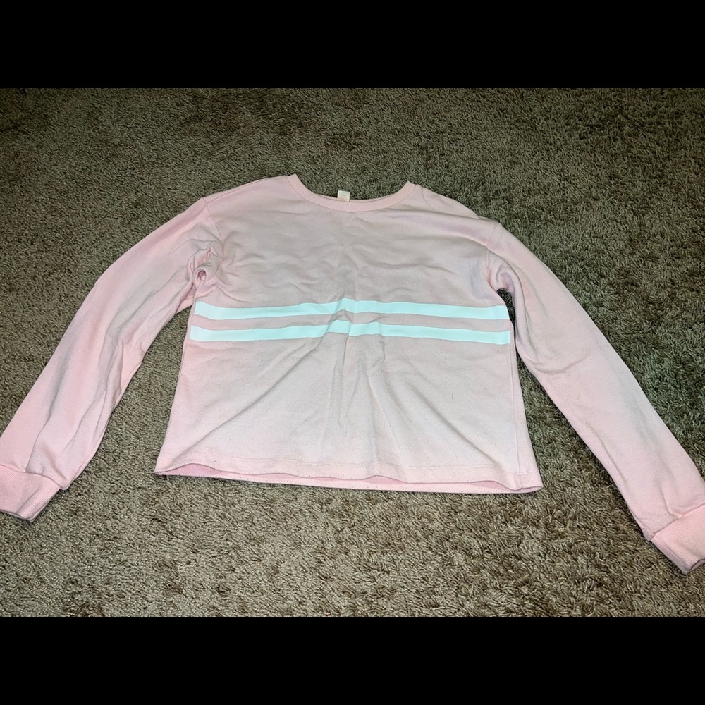Pink crop sweater